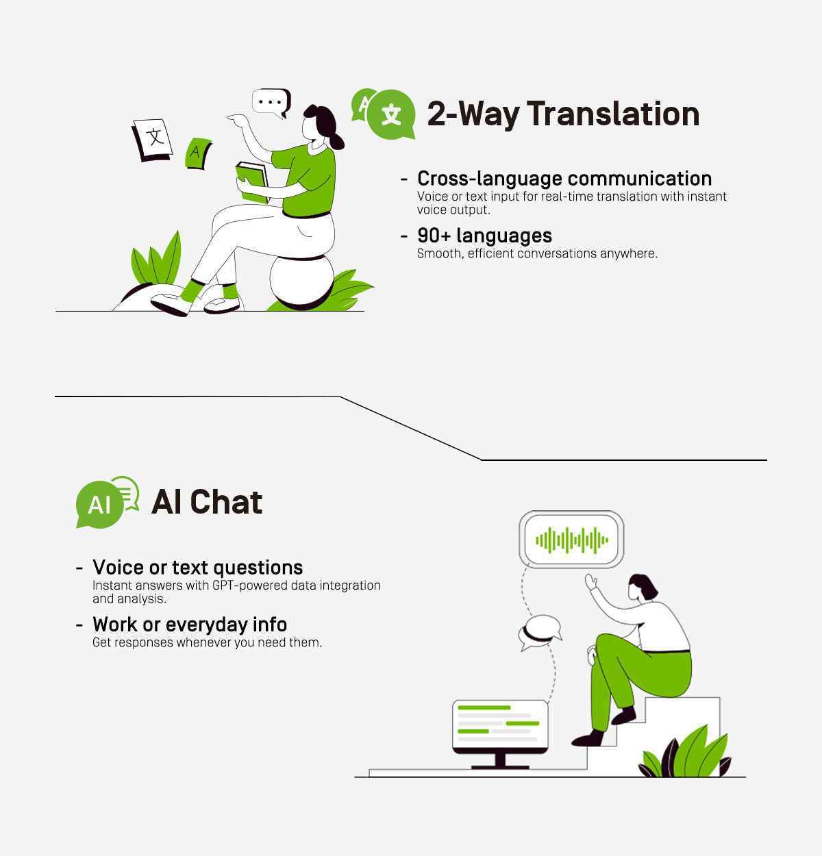 IPEVO AI Wireless Mic Duo