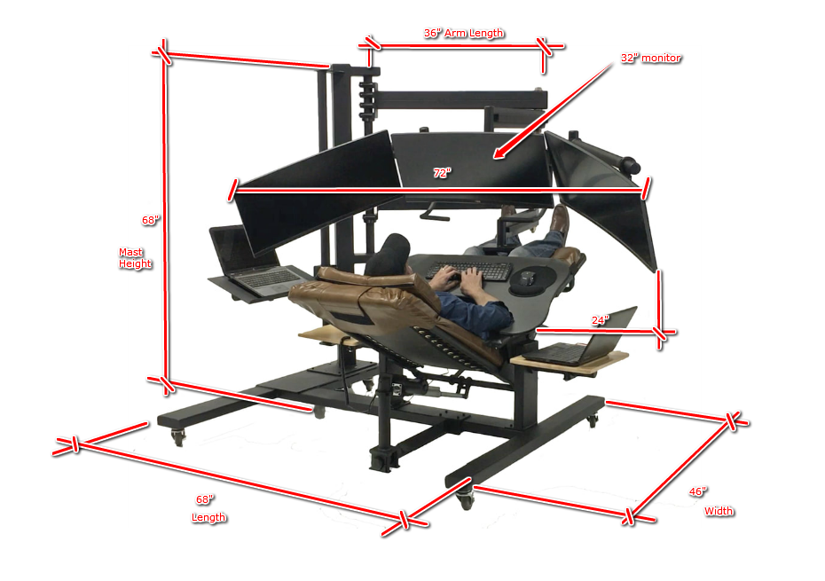 Zero Gravity Workstation 0a measurements