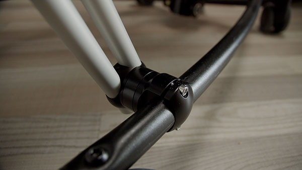 Monty 3D frame clamp to mount on round wheelchair frames with Ø31-32 mm (1 1/4″) - 2