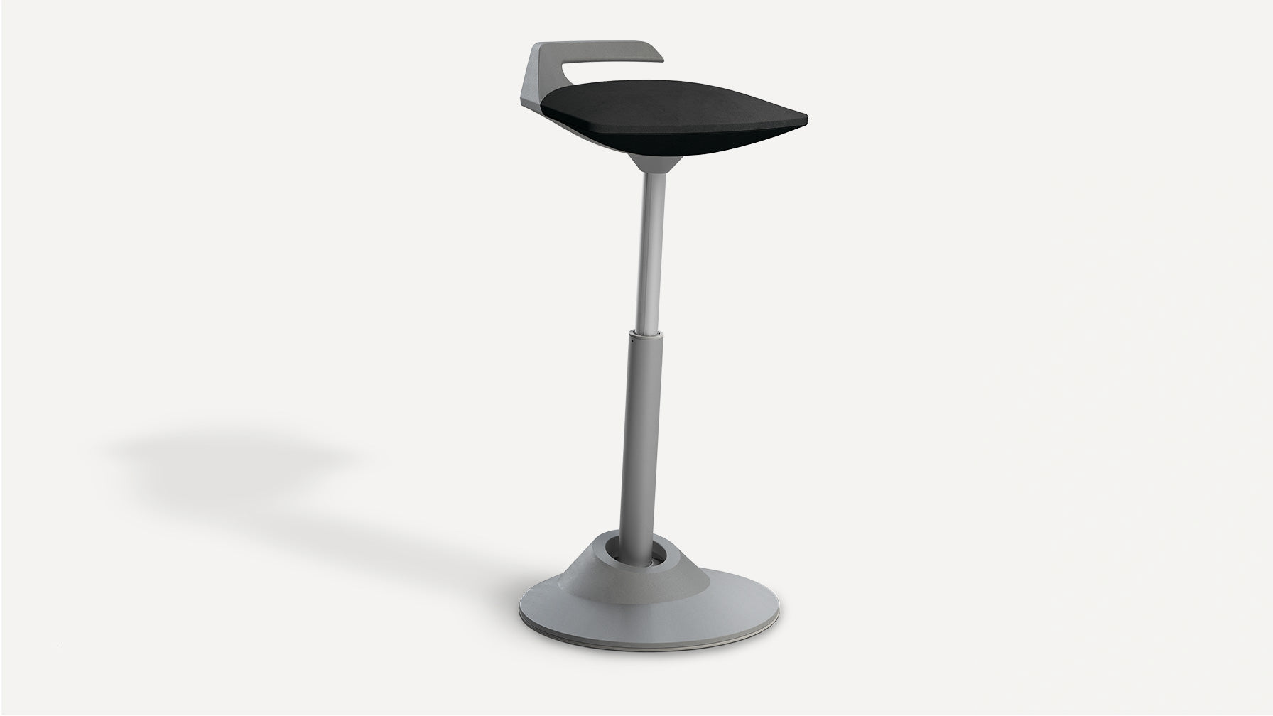 Muvman Sit-to-Stand Stool with Microfiber Seat