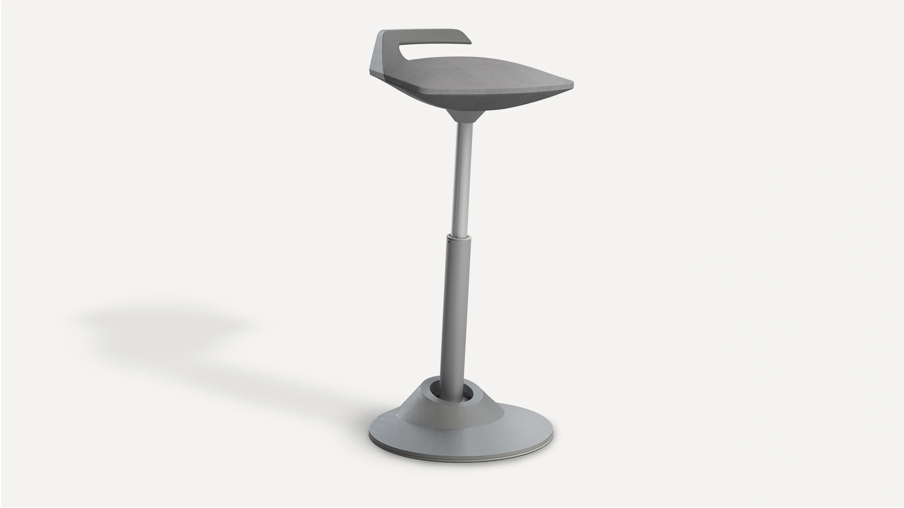 Muvman Sit-to-Stand Stool with Microfiber Seat