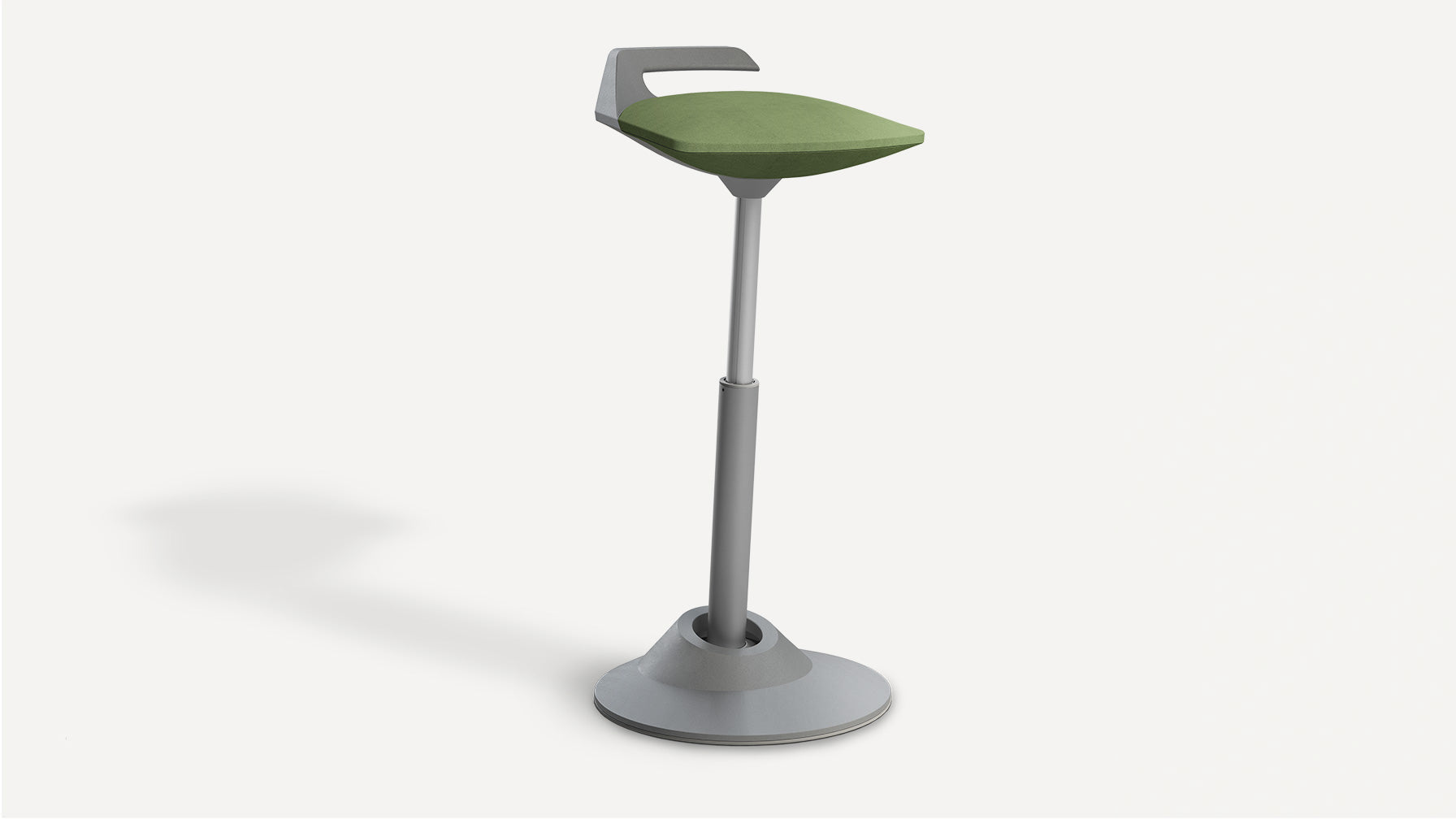 Muvman Sit-to-Stand Stool with Microfiber Seat