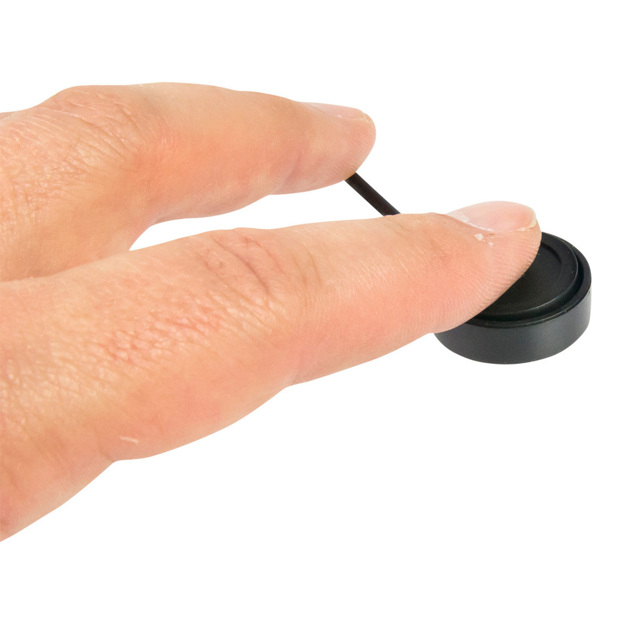 Mini Cup Small AAC Communication Switch - in use