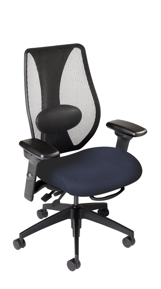 tCentric Hybrid – Mesh Back & Upholstered Seat Ergonomic Office Chair - 9