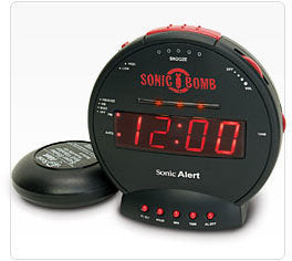 SBB500ss Sonic "Bomb" Alarm Clock and Bed Shaker