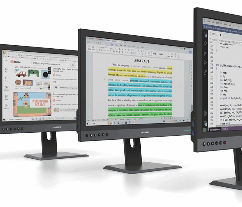 Dasung Paperlike COLOR (Revolutionary): World First Ultra-fast E-ink Monitor (25.3-inch) - 33Hz Dasung Special Needs Computers - 2