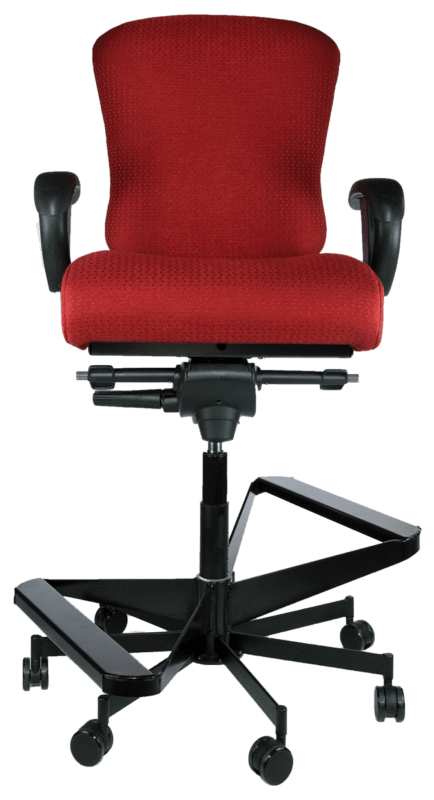 Concept Seating 3150 Two-Step Bariatric Ergonomic Task Stool - 1