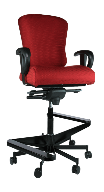 Concept Seating 3150 Two-Step Bariatric Ergonomic Task Stool - 2