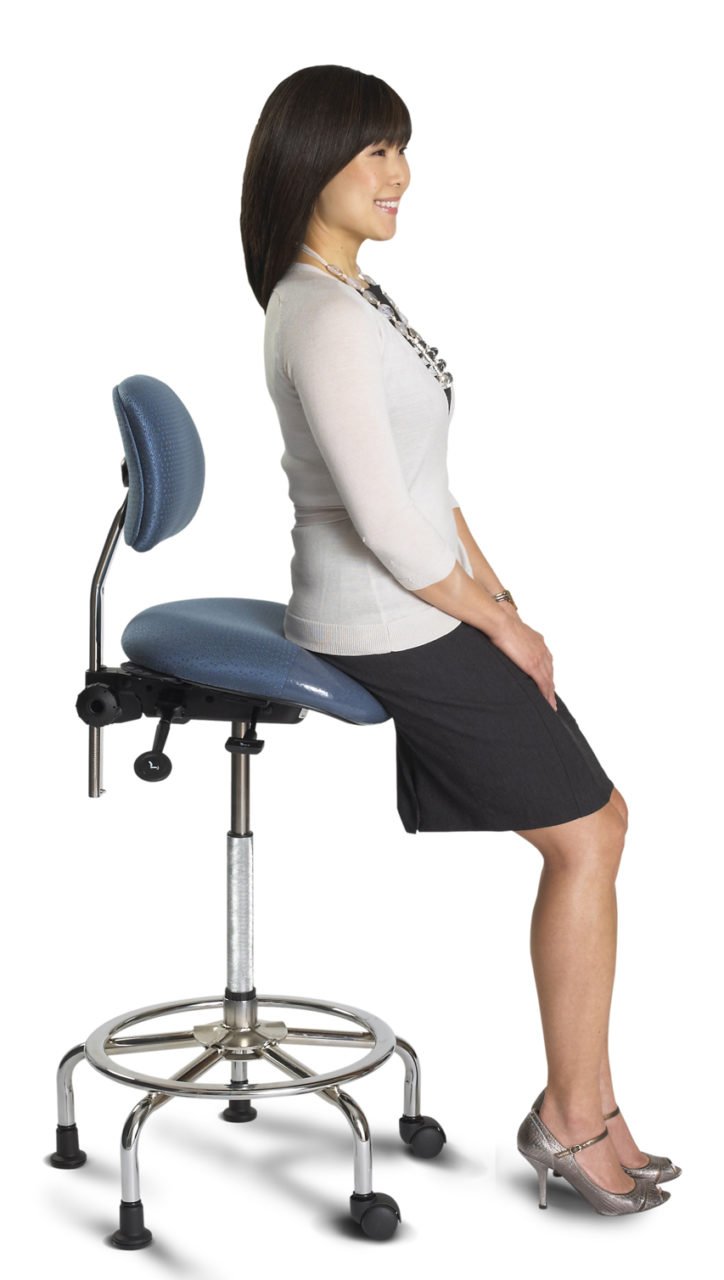 3-in-1 Sit Stand Chair Lady Sitting