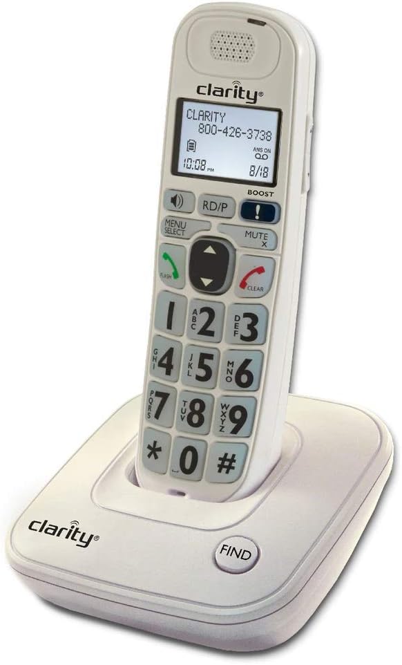 CLARITY Amplified/Low Vision Cordless Expandable HANDSET SPEAKERPHONE with CID Display