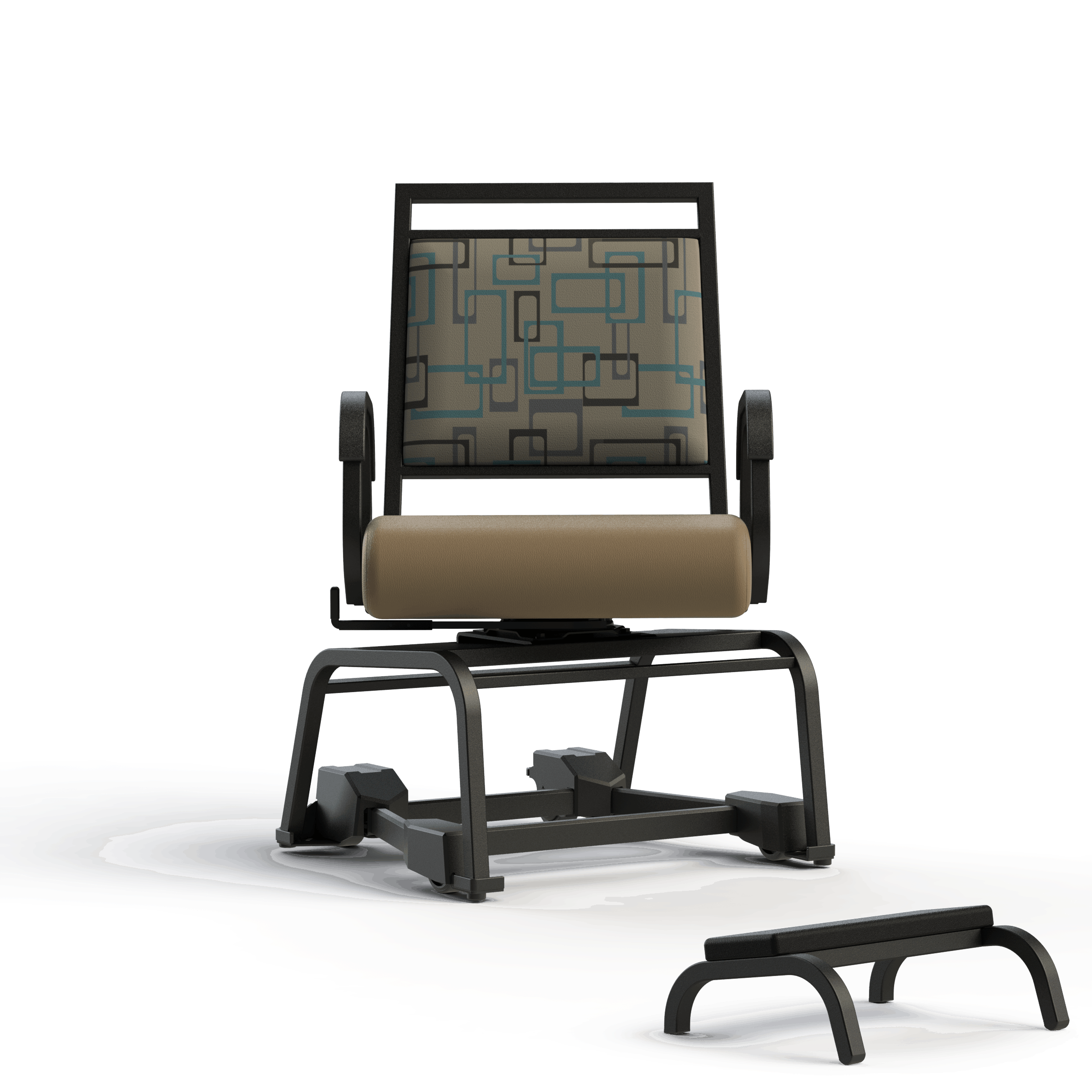 Titan 2 Armed Swivel Chair With Caddie 5