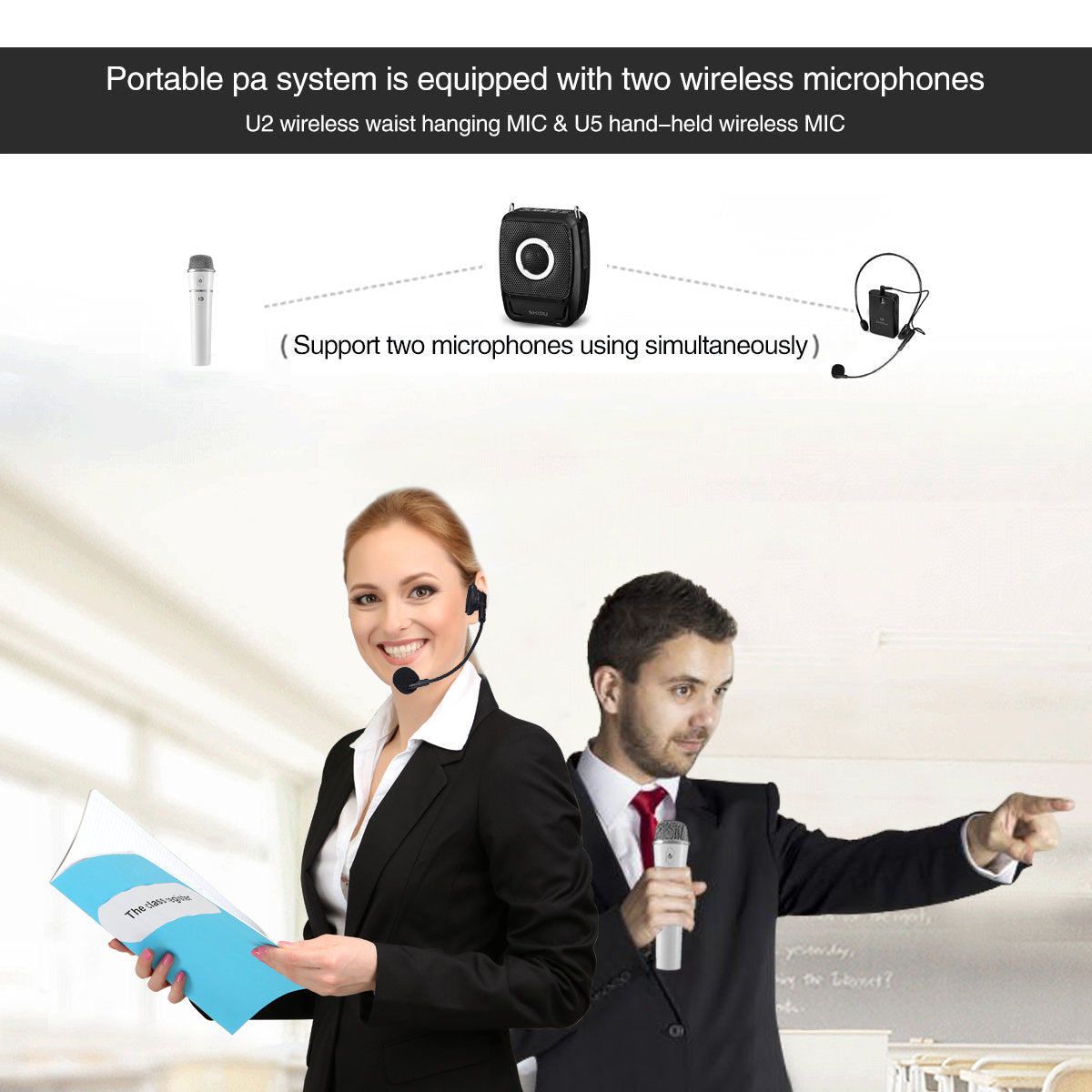 ALDS Sound Buddy Portable Speaker Kit with Bodypack Transmitter - 2