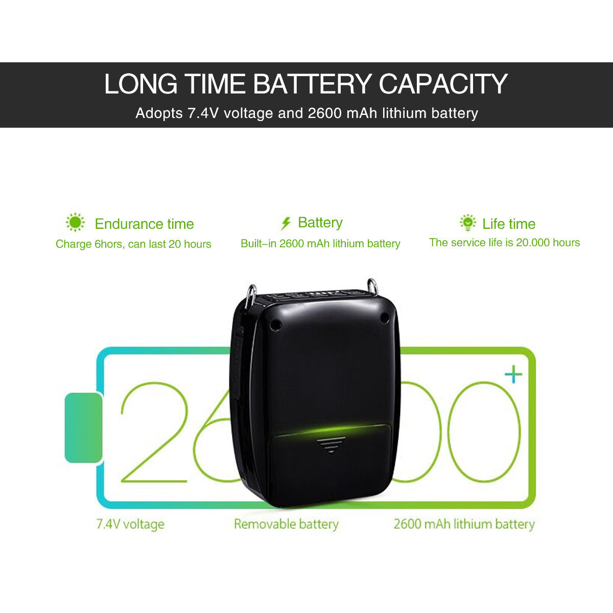 ALDS Sound Buddy Portable Speaker Kit with Bodypack Transmitter - 9 long battery life