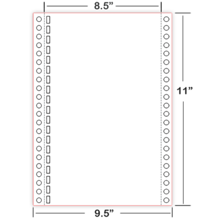 Braille Paper Continuous Feed (Tractor) 8.5×11 American Thermoform