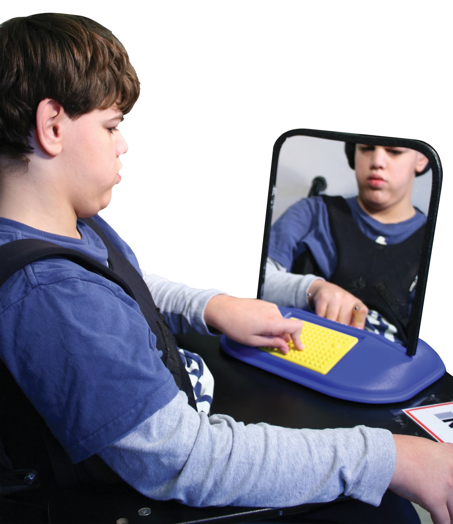 Boy Using Visual Speech Trainer