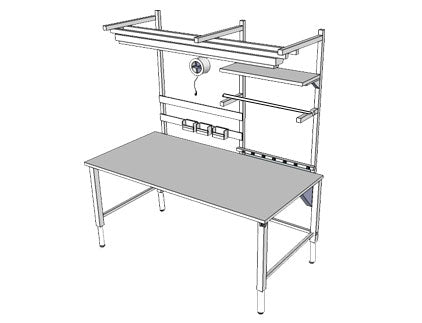 Accella Adjustable Workbench – 4 Leg