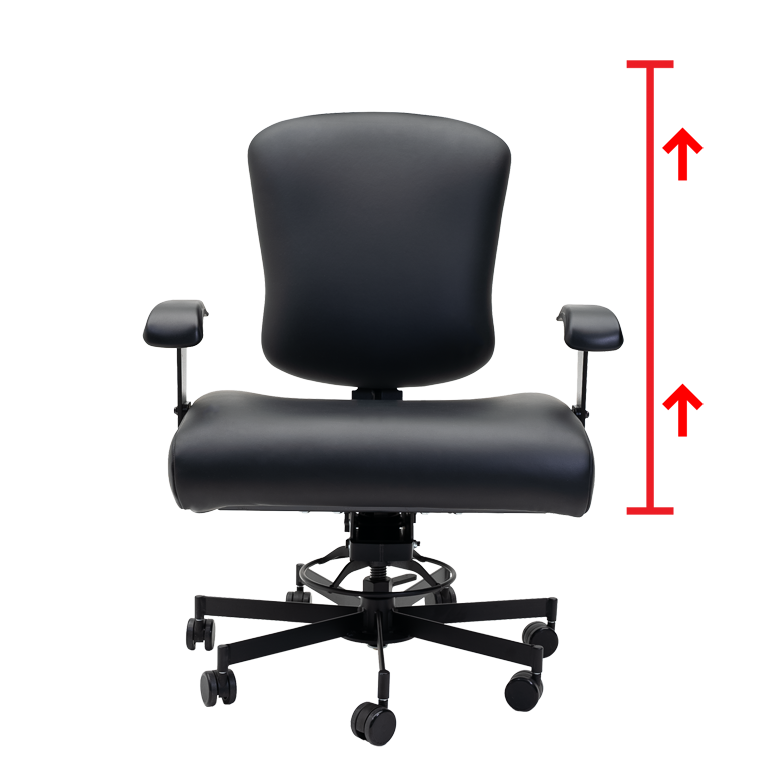 Concept Seating 3156HR Bariatric Chair Special Needs Computers - adjustable backrest height