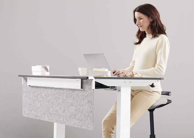 Muvman Sit-to-Stand Stool with Microfiber Seat