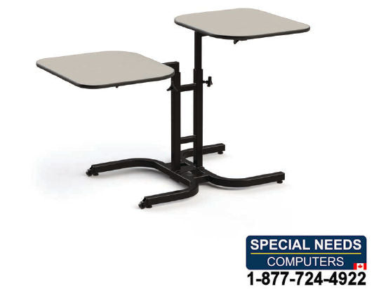 Two Person Adjustable Wheelchair Table