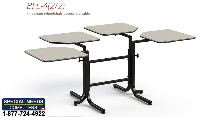 Four person accessible wheelchair table - 1
