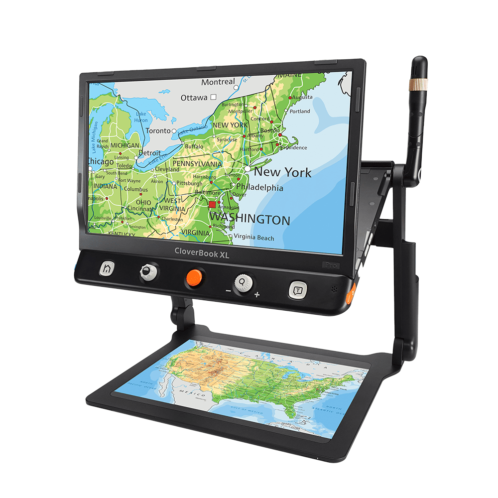 CloverBook PRO XL 16" FHD Touchscreen Portable Video Magnifier with Distance Camera - 4