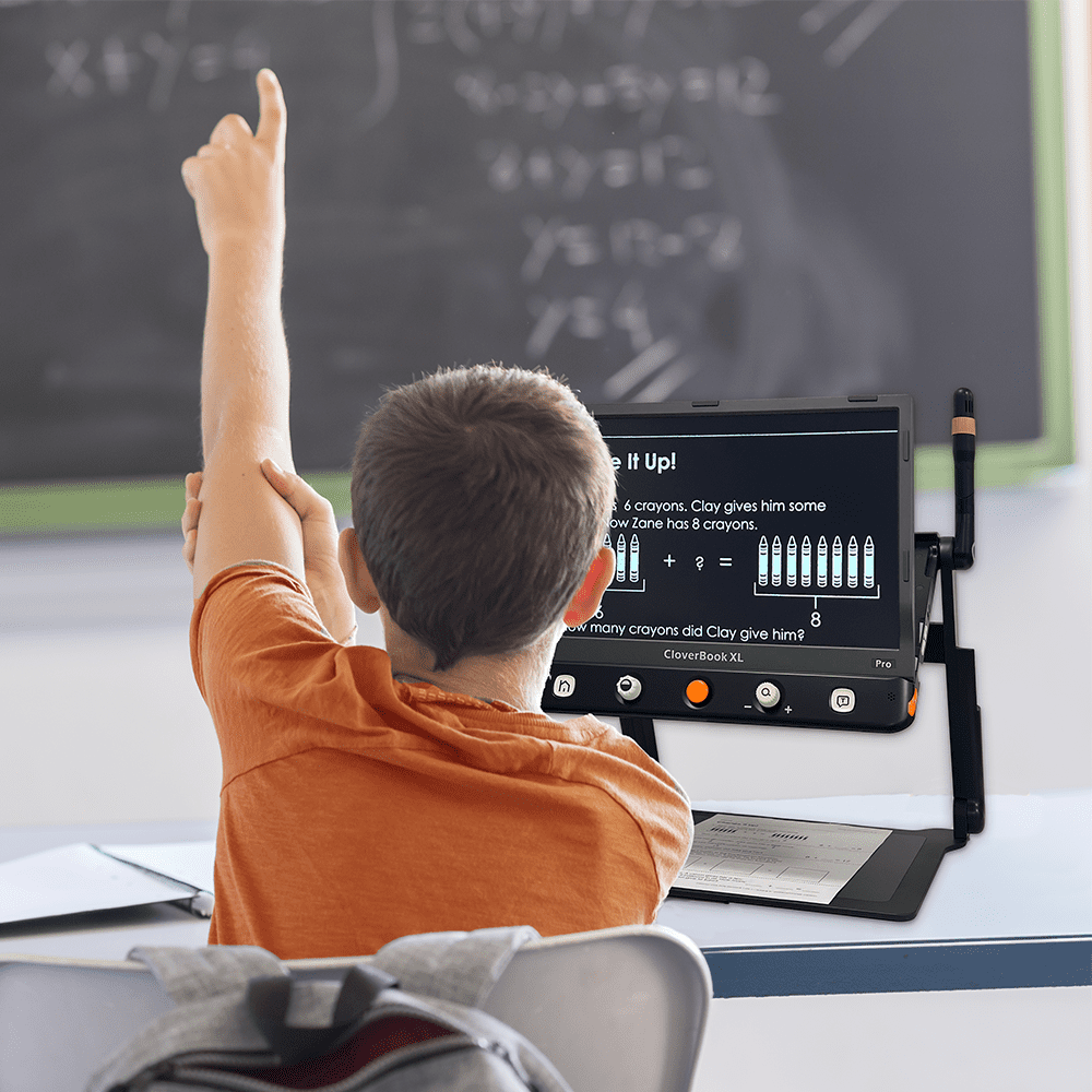 CloverBook PRO XL 16" FHD Touchscreen Portable Video Magnifier with Distance Camera - 3