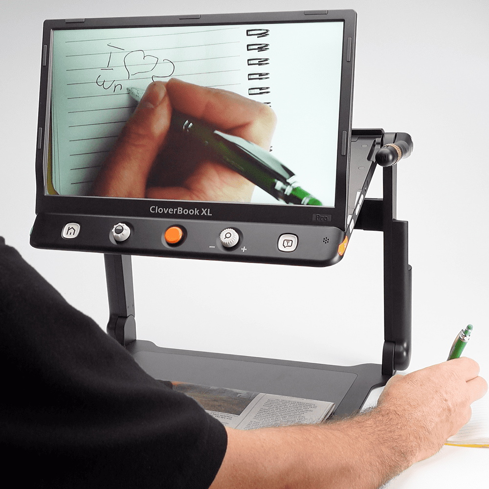 CloverBook PRO XL 16" FHD Touchscreen Portable Video Magnifier with Distance Camera - 5 writing