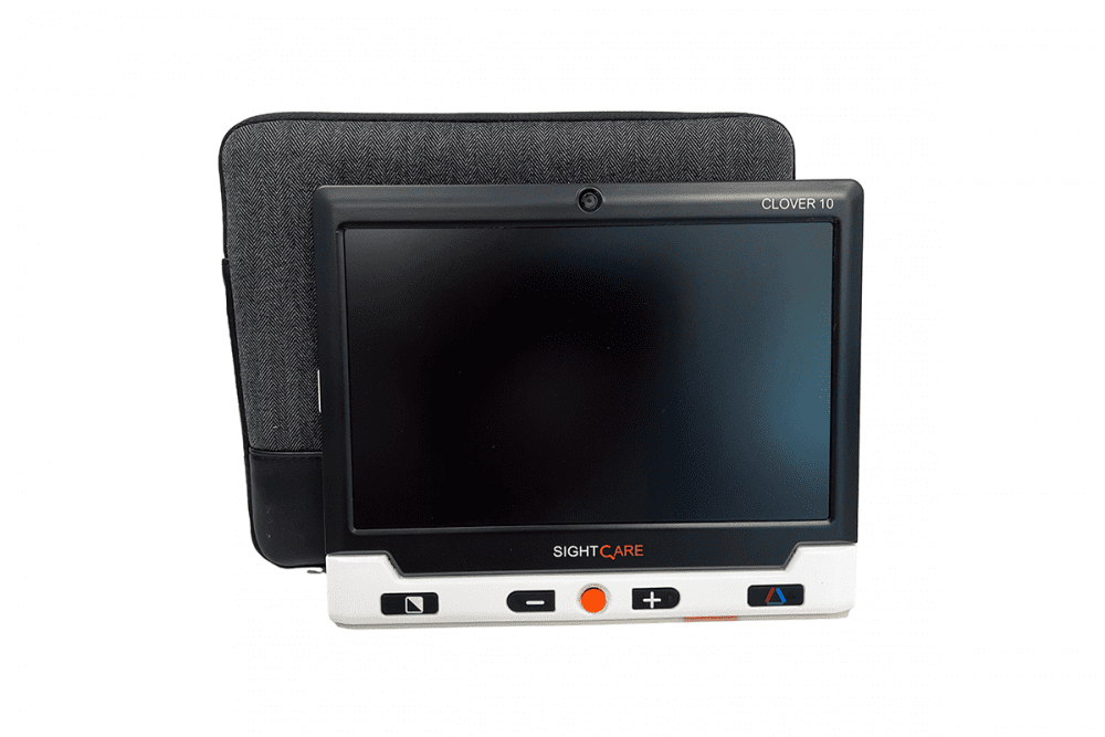 Clover 10 HD Large Screen Magnifier with Distance and Self View - with Case