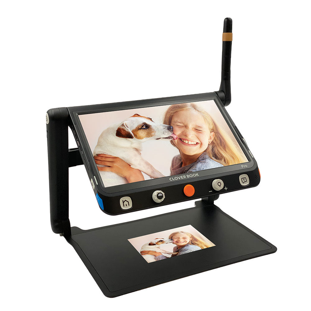 CloverBook PRO 12.5" FHD Touchscreen Portable Video Magnifier with Distance Camera - 1