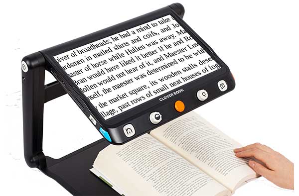 CloverBook LITE 12.5" FHD Touchscreen Portable Video Magnifier with Distance Camera - 2