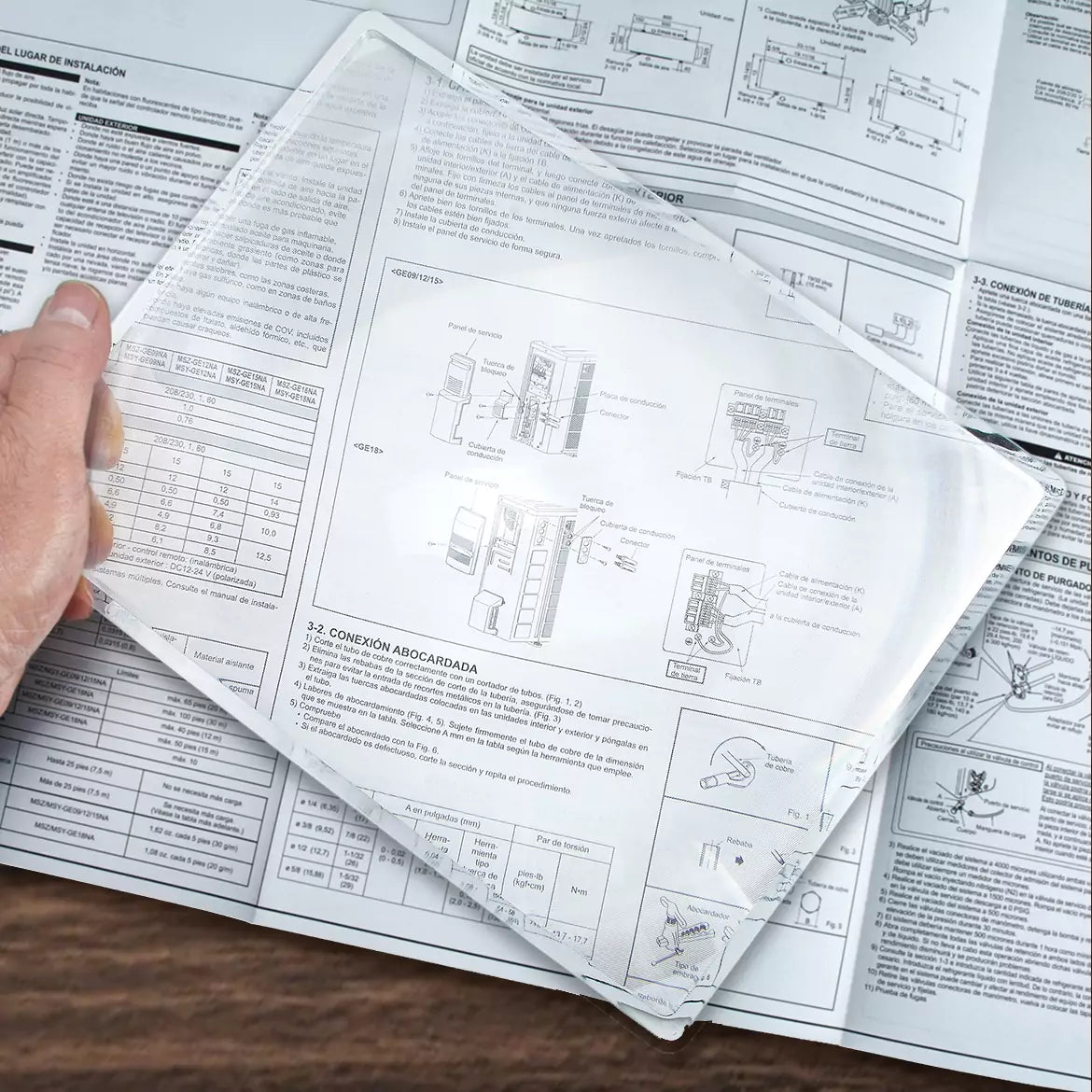 PageMagnifier 2x Rigid Frame Sheet Magnifier Reading Aid - 1