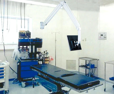 Overbed Hospital LCD Monitor Wall Mount 63" Arm - 7