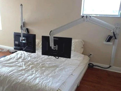 Overbed Hospital LCD Monitor Wall Mount 63" Arm - 6