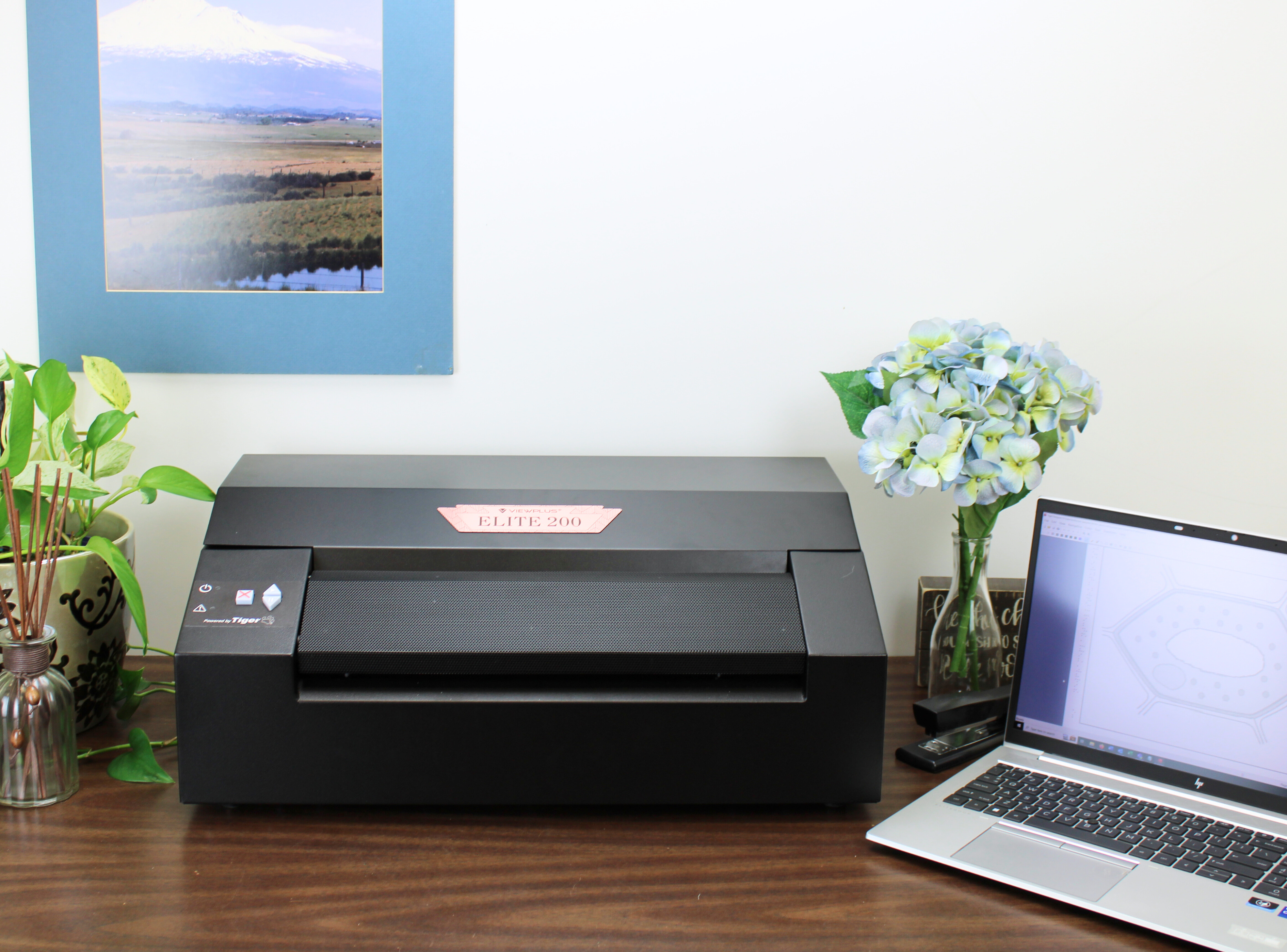 VP Elite Embosser on desk