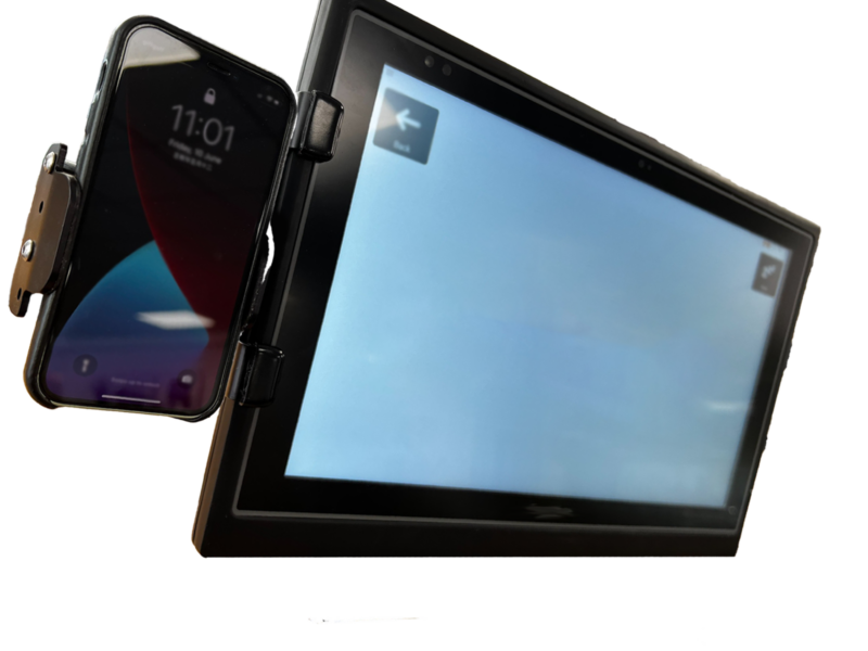 GA Phone Holder for I-13 / I-16 / GP12 / GP15 Attached to Tablet