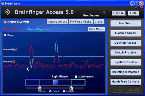 Brainfingers Glance Switch