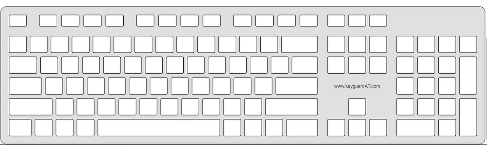 Dell KB216 Keyboard Keyguard KeyguardAT Special Needs Computers - 1