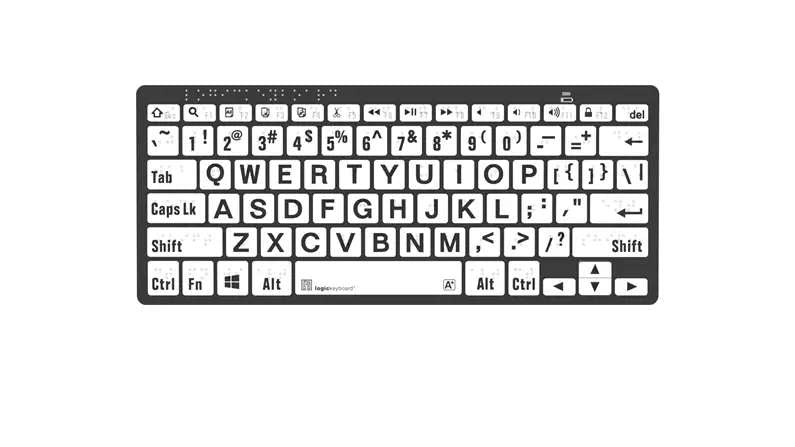 Braille/LargePrint Black on White PC US
