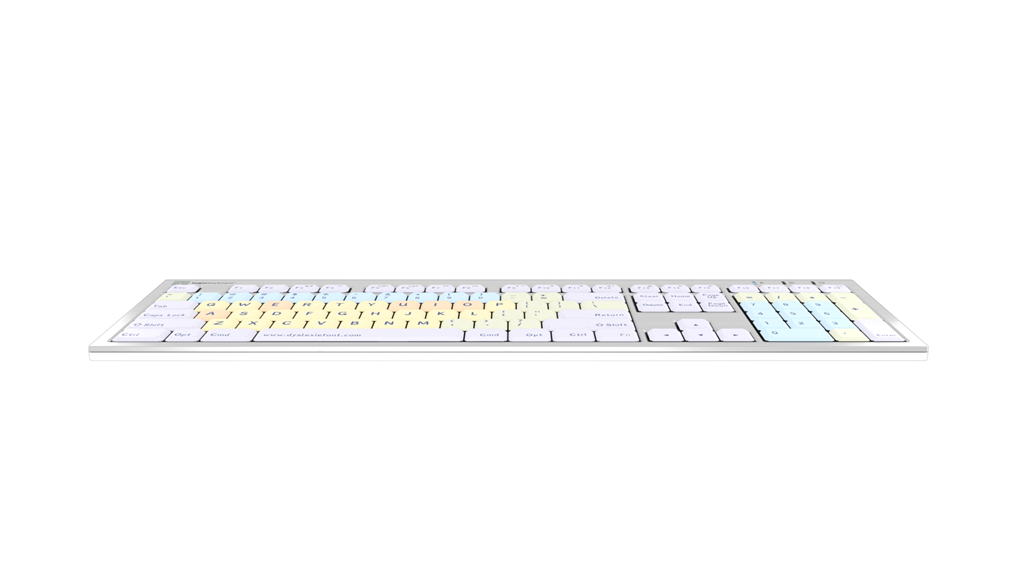Dyslexie Keyboard ALBA Slimline Keyboard – Mac American English LogicKeyboard