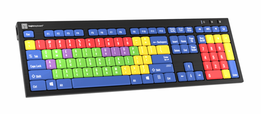 Kids Learning Board NERO Slimline Keyboard – Windows US American English - 2