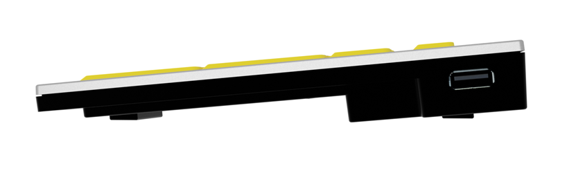 Slimline Large Print Logickeyboard - Black on Yellow Made for Windows PC - 4