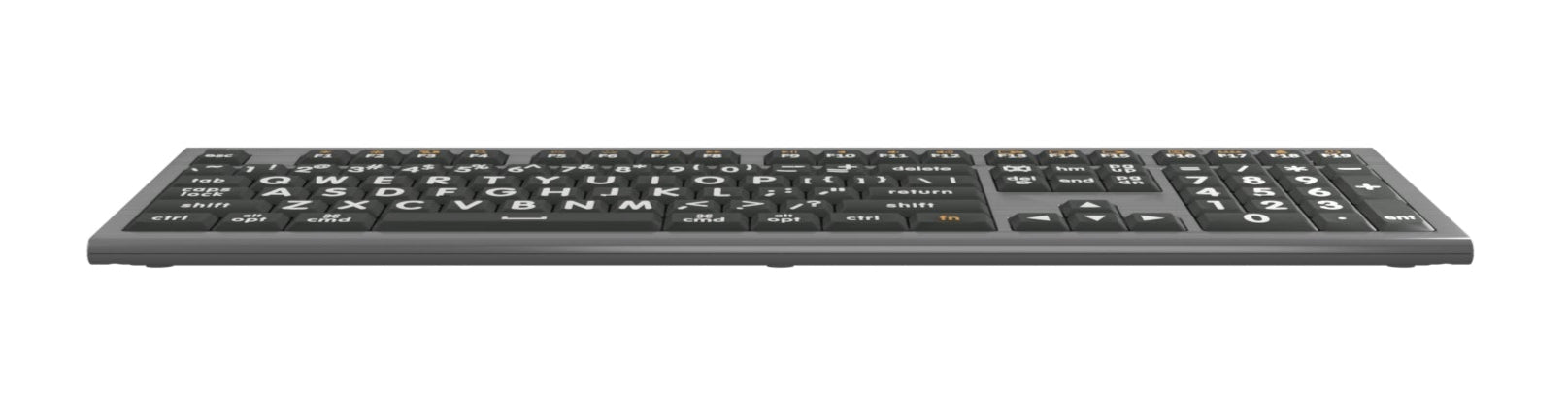 LargePrint White on Black - ASTRA 2 Backlit Keyboard - US English Special Needs Computers - 14