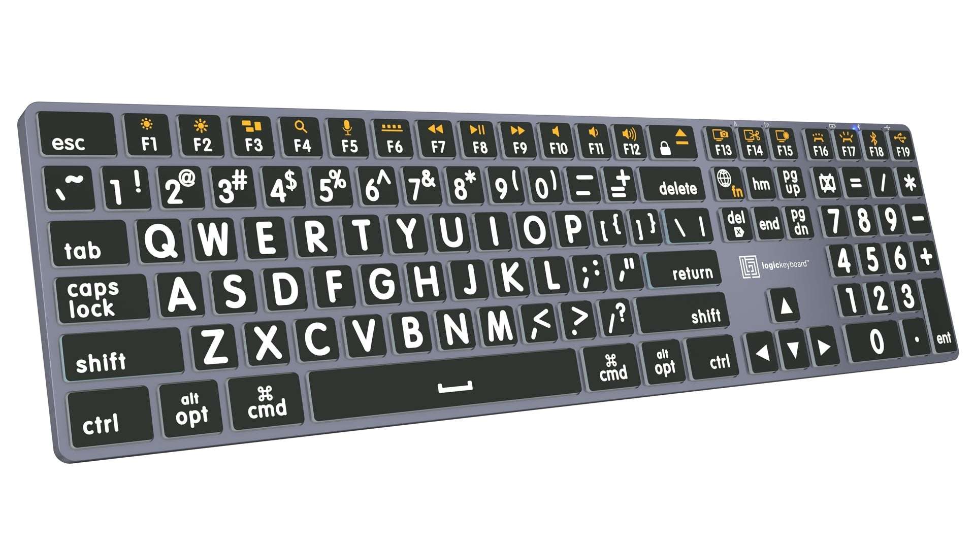 Large Print - White on Black
TITAN Slimline Keyboard – Mac
US English - 3