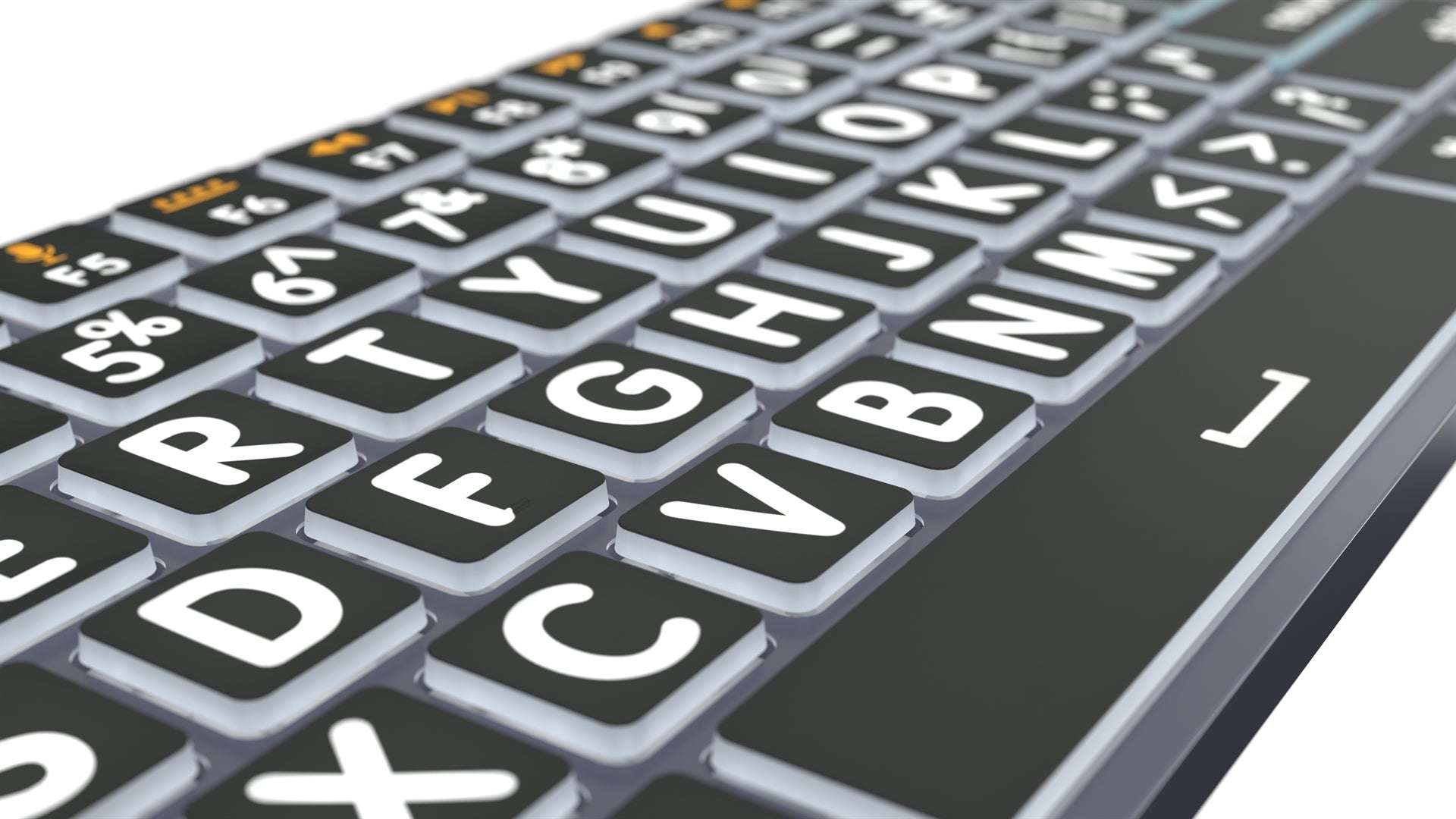 Large Print - White on Black
TITAN Slimline Keyboard – Mac
US English - 4