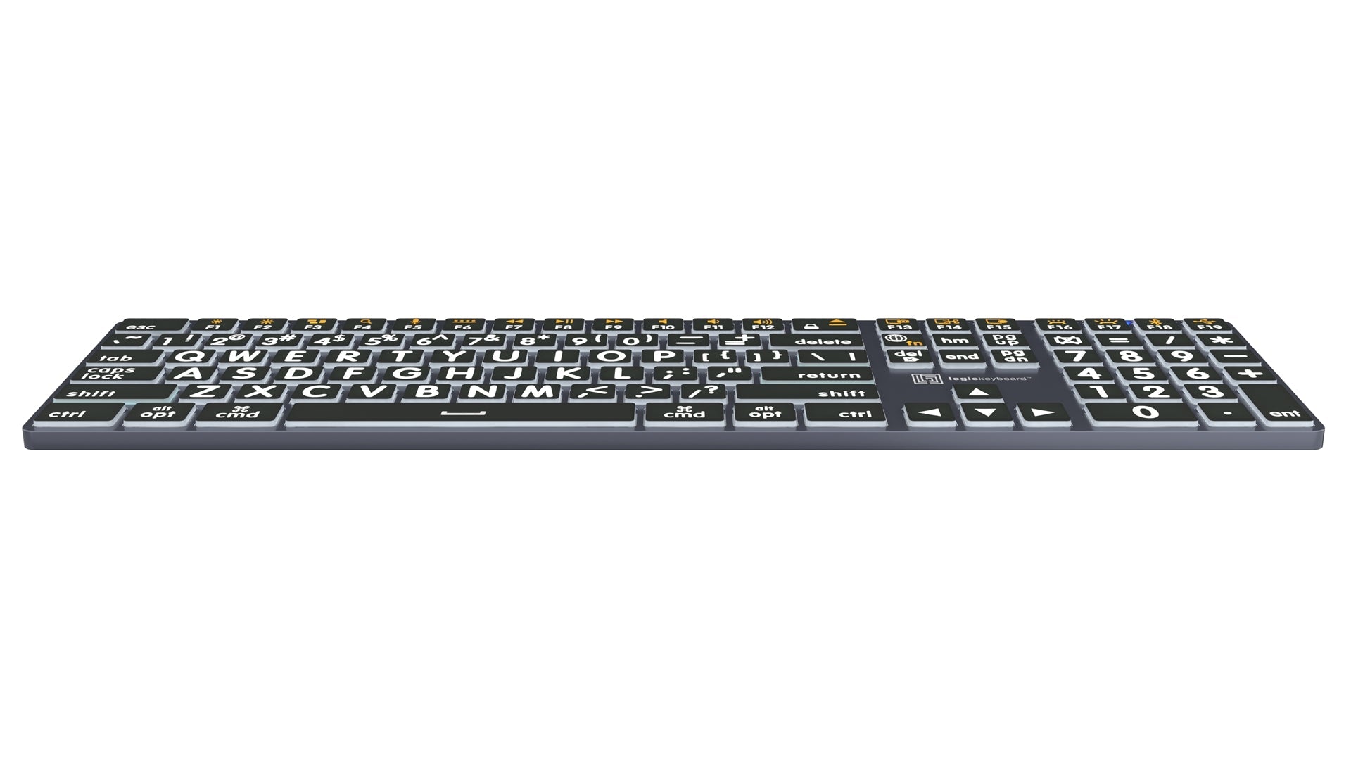 Large Print - White on Black
TITAN Slimline Keyboard – Mac
US English - 6