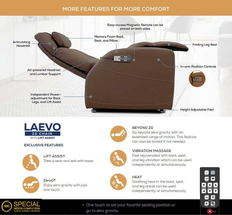Laevo ZG Chair with Lift Assist Human Touch - Perfect Chair - 2