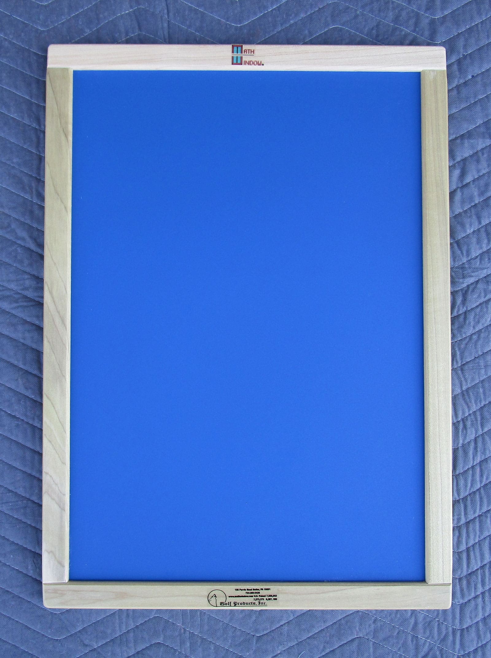 Math Window 14” x 20” framed board work for blind math surface
