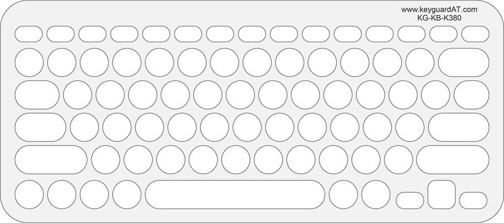 Logitech K380 Multi-Device Bluetooth Keyboard Keyguard (#506)
