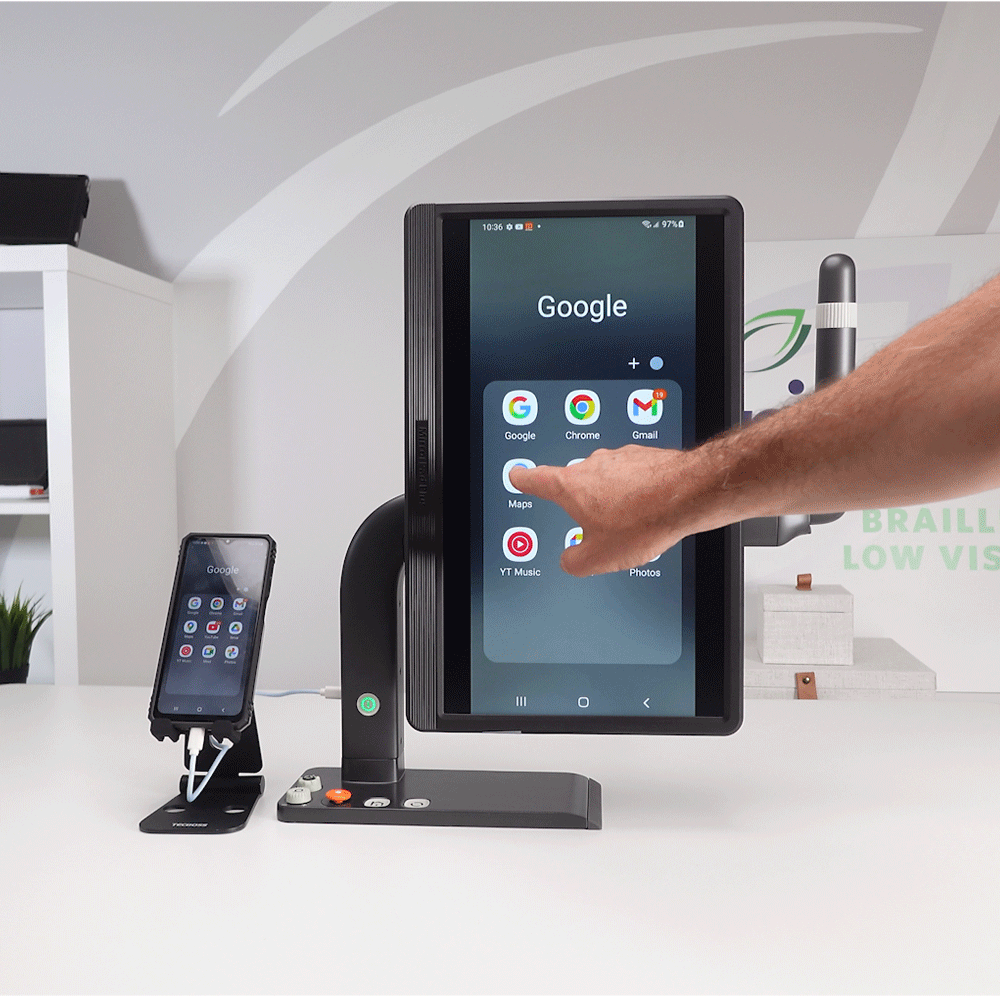 MirrorPad PLUS - 3-in-1 Magnifier + Device Viewer Special Needs Computers - 7