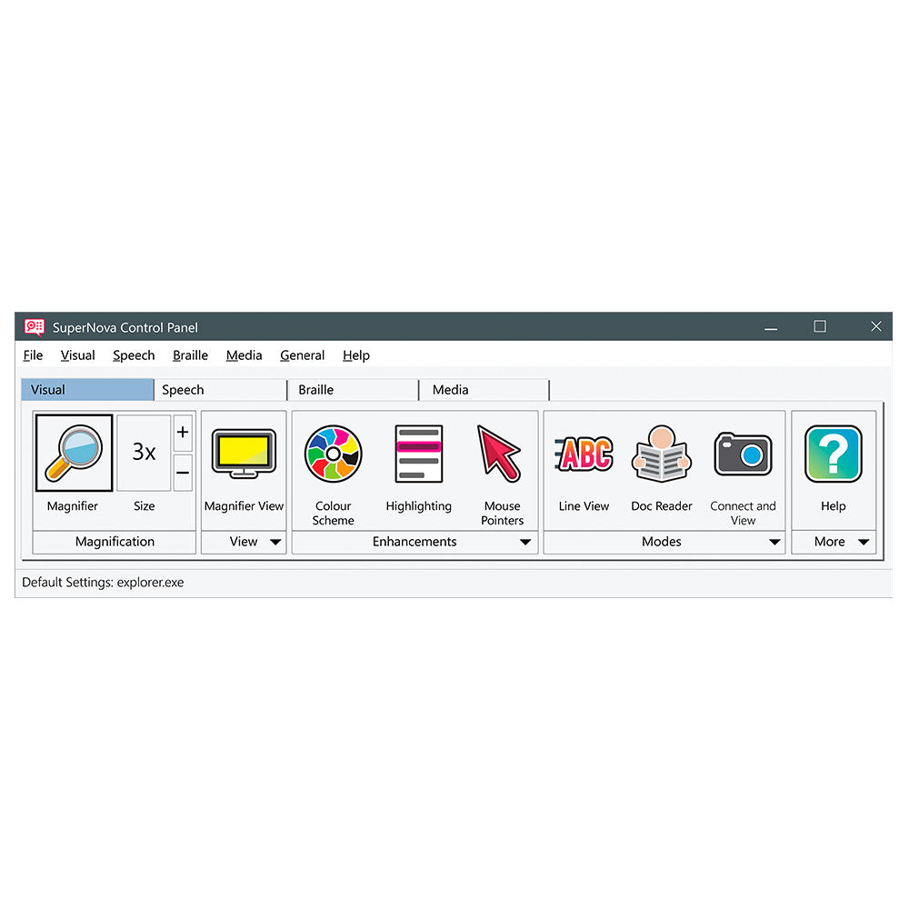 SuperNova Magnifier Toolbar